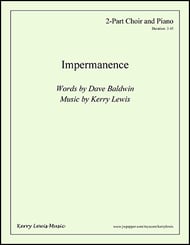 Impermanence Two-Part choral sheet music cover Thumbnail